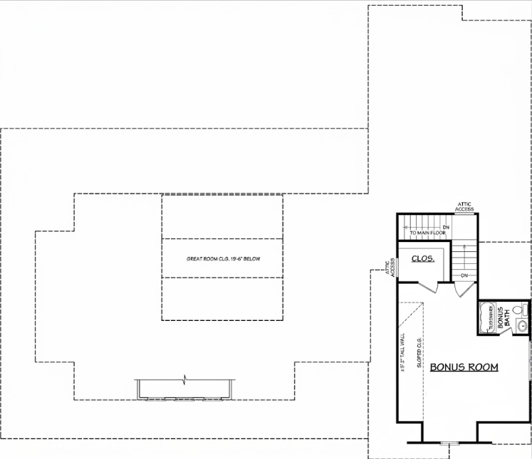 The Sweetgrass second floor rendering